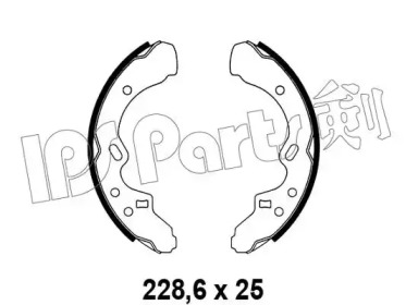 Тормозные колодки IPS Parts IBL-4328