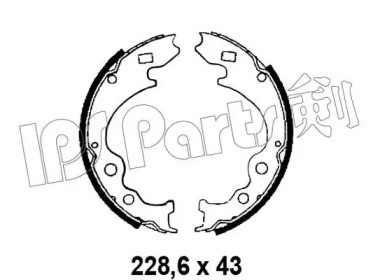 Тормозные колодки IPS Parts IBL-4332