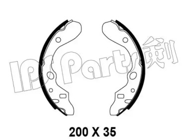 Тормозные колодки IPS Parts IBL-4397