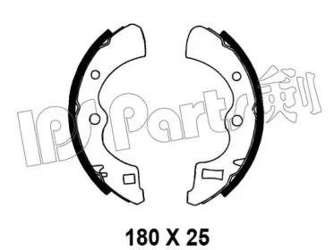 Тормозные колодки IPS Parts IBL-4404