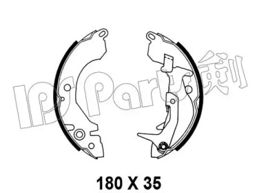 Тормозные колодки IPS Parts IBL-4526