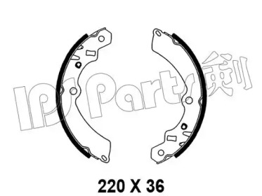 Тормозные колодки IPS Parts IBL-4812