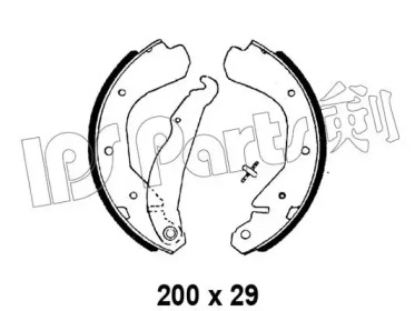 Тормозные колодки IPS Parts IBL-4996