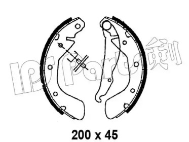 Тормозные колодки IPS Parts IBL-4998