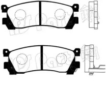 Комплект тормозных колодок IPS Parts IBR-1305