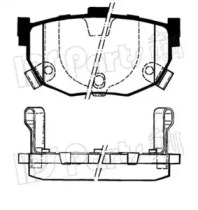 Комплект тормозных колодок IPS Parts IBR-1595