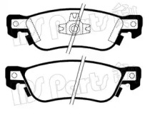 Комплект тормозных колодок IPS Parts IBR-1900