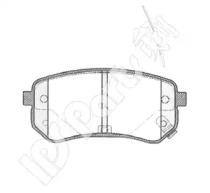 Комплект тормозных колодок IPS Parts IBR-1K05