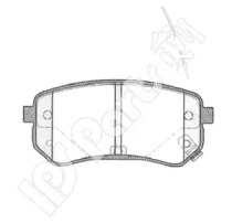 Комплект тормозных колодок IPS Parts IBR-1K09