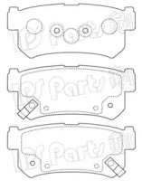 Комплект тормозных колодок IPS Parts IBR-1S00