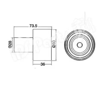 Натяжитель IPS Parts ITB-6109