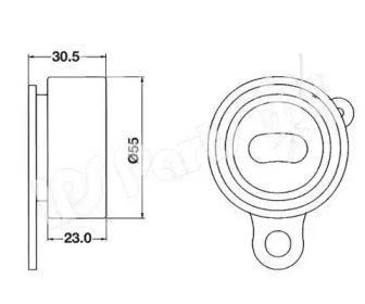 Натяжитель IPS Parts ITB-6209