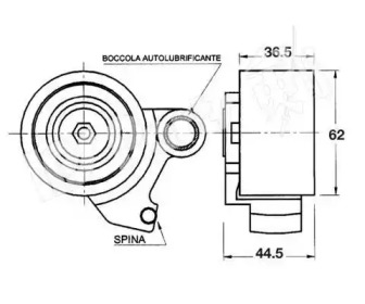 Натяжитель IPS Parts ITB-6212