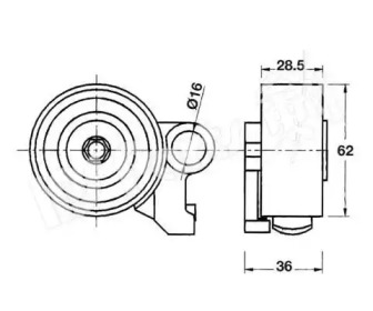 Натяжитель IPS Parts ITB-6236