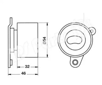 Натяжитель IPS Parts ITB-6243