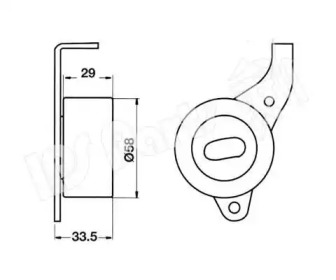 Натяжитель IPS Parts ITB-6244