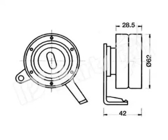 Натяжитель IPS Parts ITB-6256