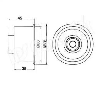 Натяжитель IPS Parts ITB-6316