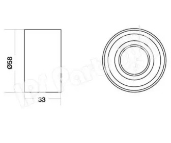 Натяжитель IPS Parts ITB-6337