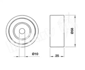 Натяжитель IPS Parts ITB-6343