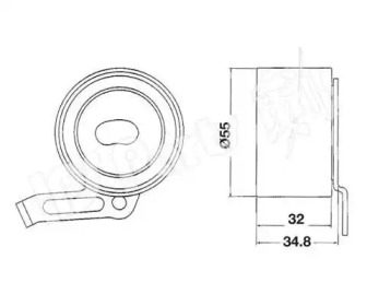 Натяжитель IPS Parts ITB-6406