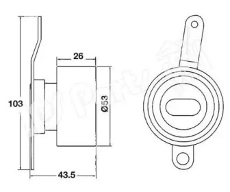 Натяжитель IPS Parts ITB-6414