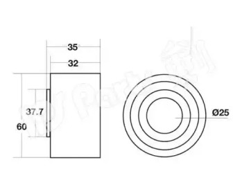 Натяжитель IPS Parts ITB-6421