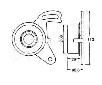 Натяжитель IPS Parts ITB-6502