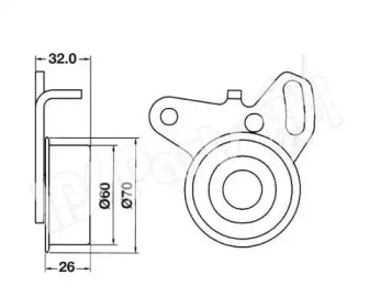 Натяжитель IPS Parts ITB-6504