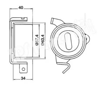 Натяжитель IPS Parts ITB-6512