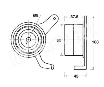 Натяжитель IPS Parts ITB-6516