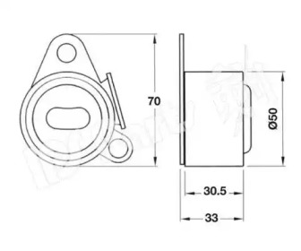 Натяжитель IPS Parts ITB-6536