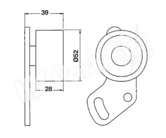 Натяжитель IPS Parts ITB-6706