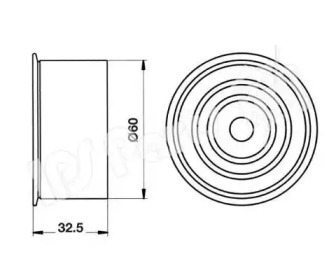 Натяжитель IPS Parts ITB-6708