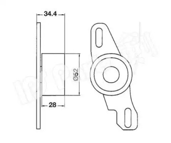 Натяжитель IPS Parts ITB-6802