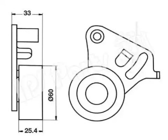 Натяжитель IPS Parts ITB-6918