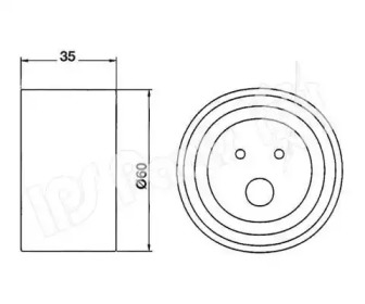 Натяжитель IPS Parts ITB-6H14