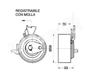 Натяжитель IPS Parts ITB-6W08