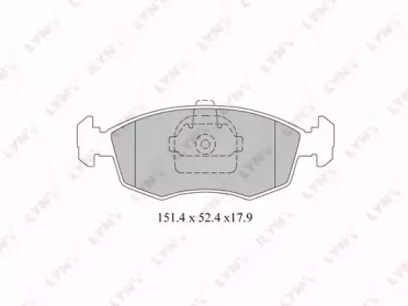 Комплект тормозных колодок LYNXauto BD-2807