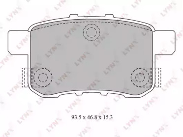 Комплект тормозных колодок LYNXauto BD-3431