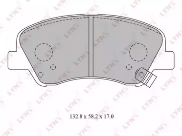 Комплект тормозных колодок LYNXauto BD-3619