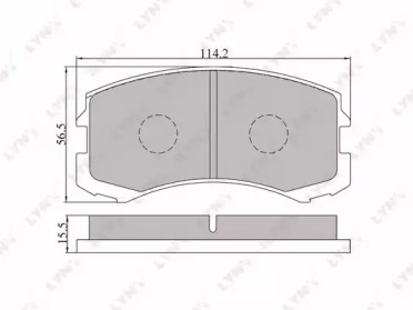 Комплект тормозных колодок LYNXauto BD-5503