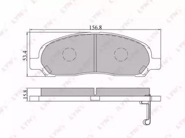 Комплект тормозных колодок LYNXauto BD-5510