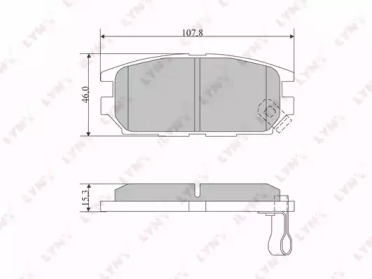 Комплект тормозных колодок LYNXauto BD-5517