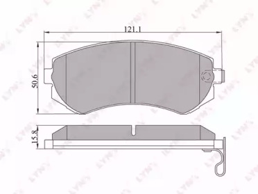 Комплект тормозных колодок LYNXauto BD-5710