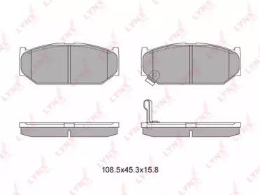 Комплект тормозных колодок LYNXauto BD-7303