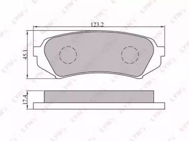 Комплект тормозных колодок LYNXauto BD-7527