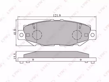 Комплект тормозных колодок LYNXauto BD-7528