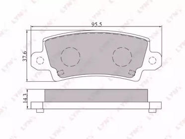 Комплект тормозных колодок LYNXauto BD-7541