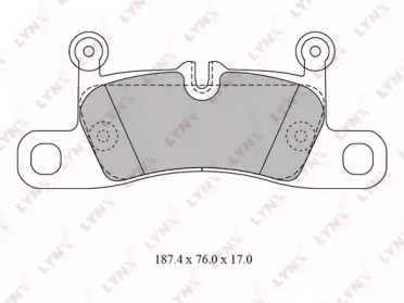 Комплект тормозных колодок LYNXauto BD-8029